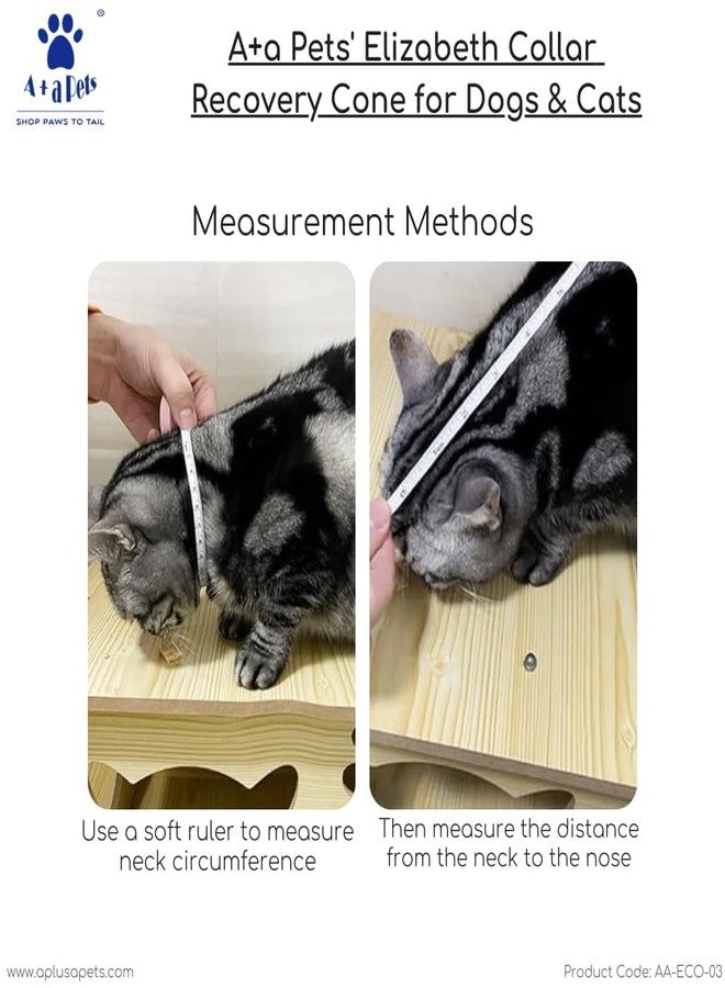 A+a Pets' Elizabeth Collar - Swift Heal Recovery Cone for Dogs and Cats - Prevents Biting and Licking of Open Wounds | Faster Post Surgery (Size-4) - Image 5